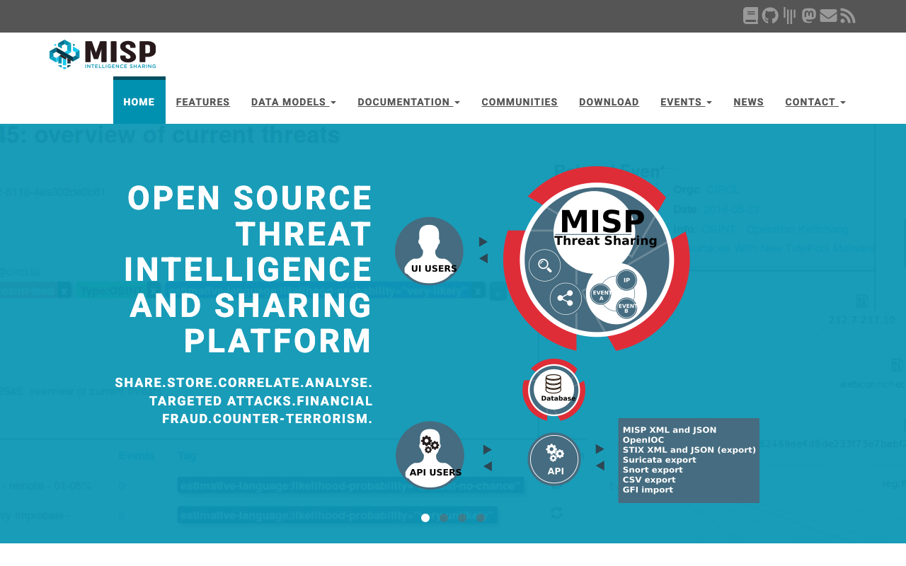 MISP: plataforma open source para compartir indicadores de compromiso